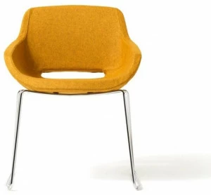 Diemme Тканевый стул на санках с подлокотниками Clea plus