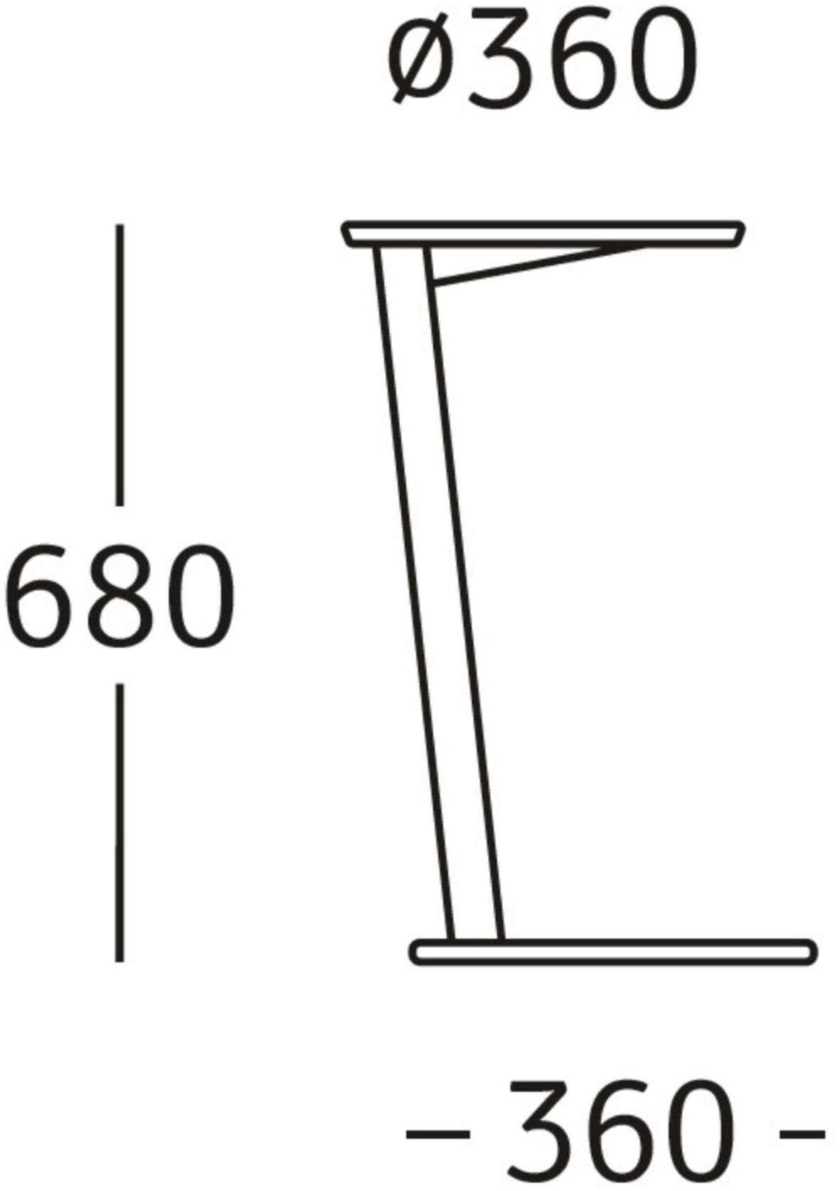 ROSSIN Круглый высокий журнальный столик из МДФ Mint sun-id-1400953 - Вид №1
