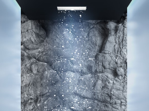 Настенный снежный фонтан