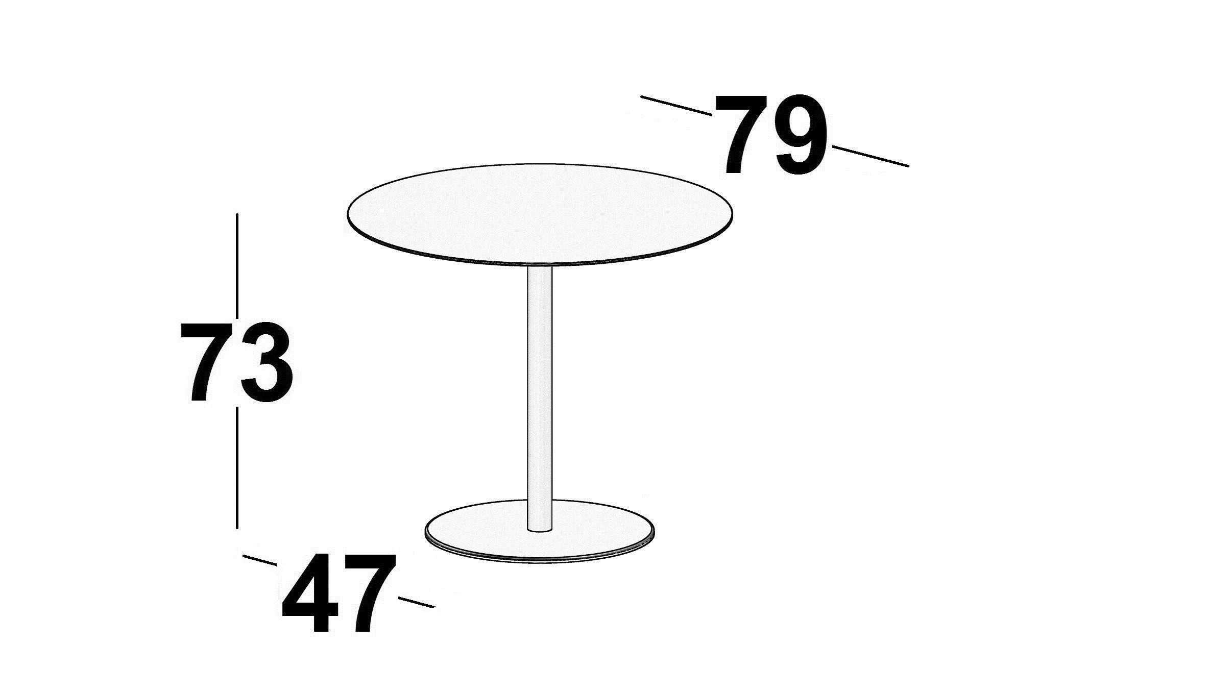 Круглый стол из МДФ со спицами Luxy склеивание ARCH-00011465 - Вид №4