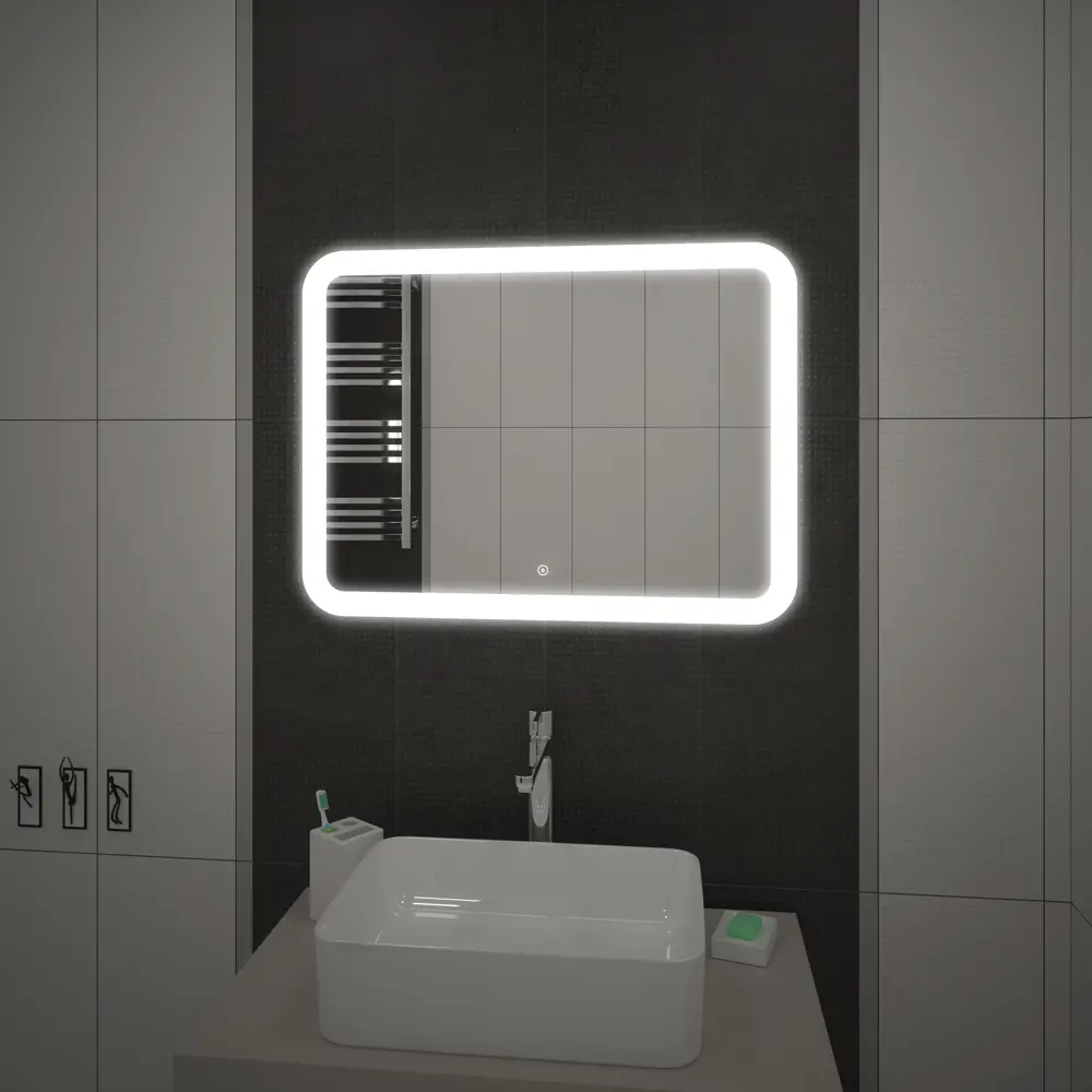 Зеркало Santreyd Luxury с LED-подсветкой и сенсорным управлением 18643901