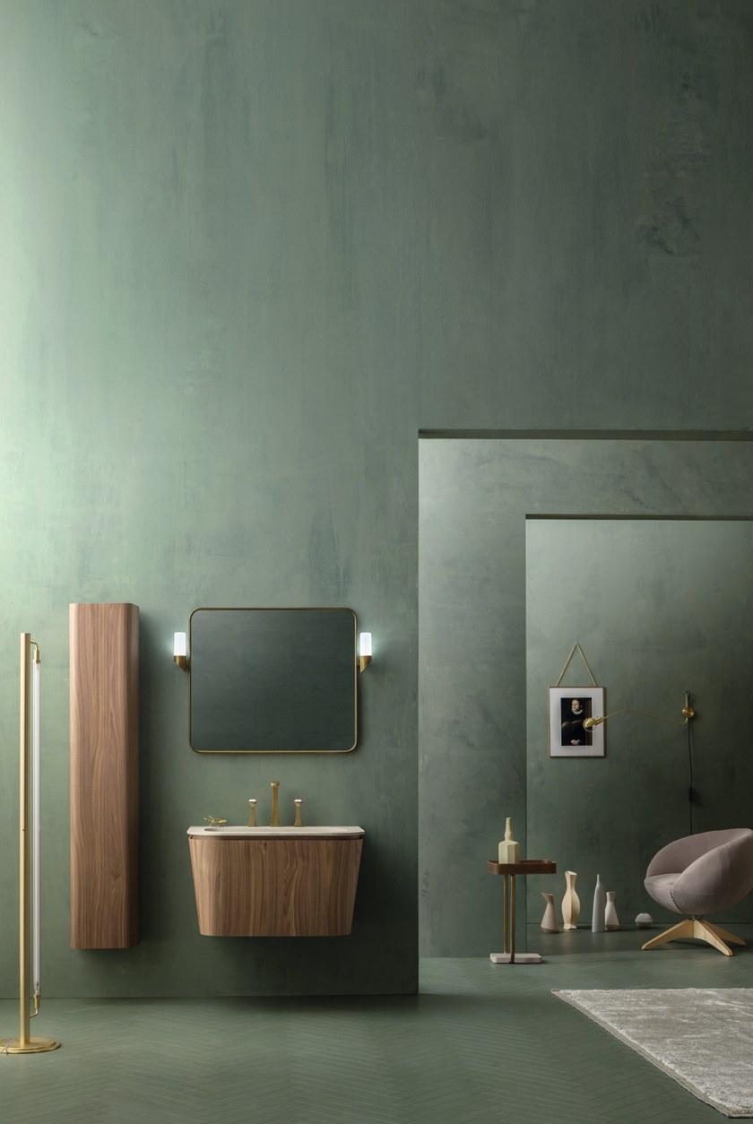 Cerasa Тумба под умывальник подвесная одинарная Suede sun-id-1502789 - Вид №1