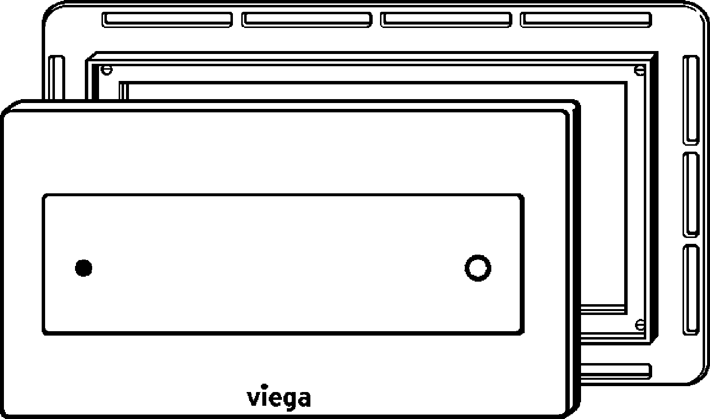 Viega Панель смыва 8332.4 (645168) 645 168 - Вид №2