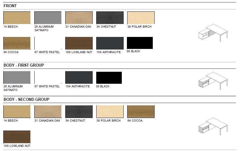 Множественный прямоугольный стол со встроенной полкой MDD Ogi ARCH-00055054 - Вид №9