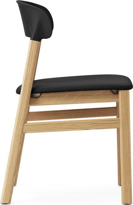 1401020 Herit Обивка для стульев Oak Spectrum Leather Black Normann Copenhagen  - Вид №2