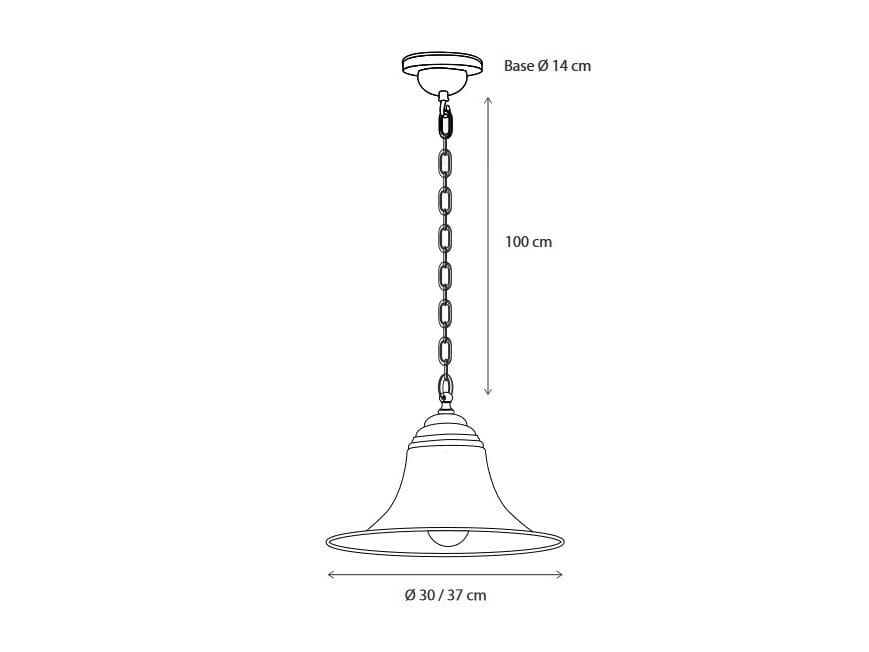 Латунный подвесной светильник Authentage Lighting ELÉGANCE ON CHAIN OUTDOOR ARCH-00117971 - Вид №2