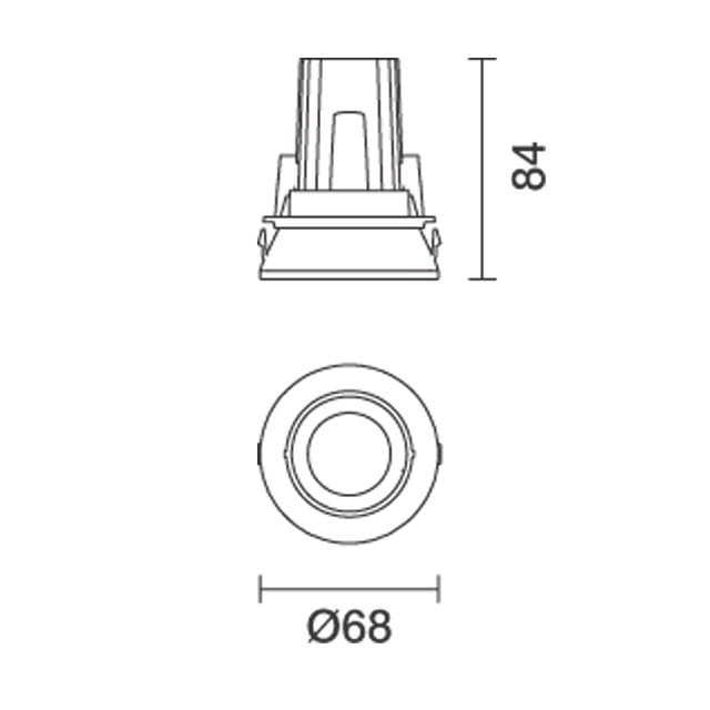 Круглый поворотный прожектор для подвесных потолков iGuzzini лазер ARCH-00139510 - Вид №6