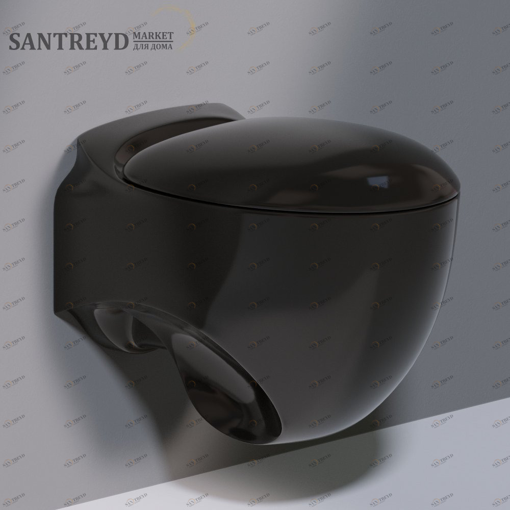 SS531T0R0V6.104 Подвесной унитаз настенный Черный A. e T. Italia ACCENT Италия AeT ITALIA
