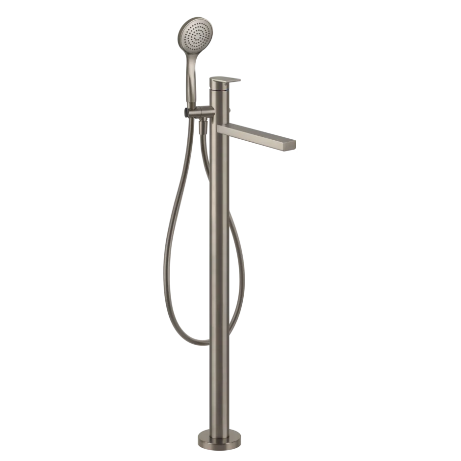 Смеситель для ванны 24982 149 Gessi Via manzoni МАТОВЫЙ НИКЕЛЬ FINOX 24982149