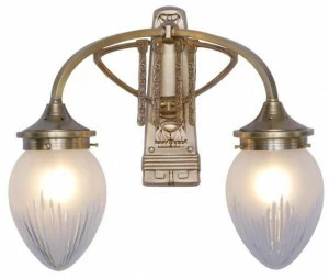 Patinas Lighting Бра ручной работы из латуни Rome