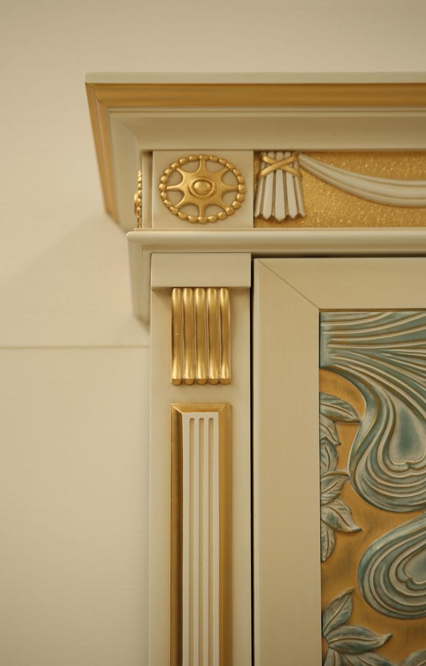 Arnaboldi Interiors Самонесущая стена из лакированного дерева с подставкой под телевизор sun-id-1491202 - Вид №3