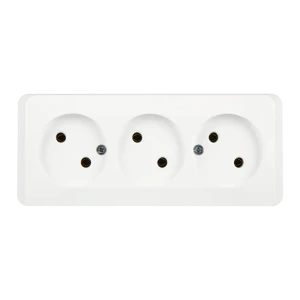 Тройная розетка SYSTEME ELECTRIC Этюд для открытого монтажа 17949503