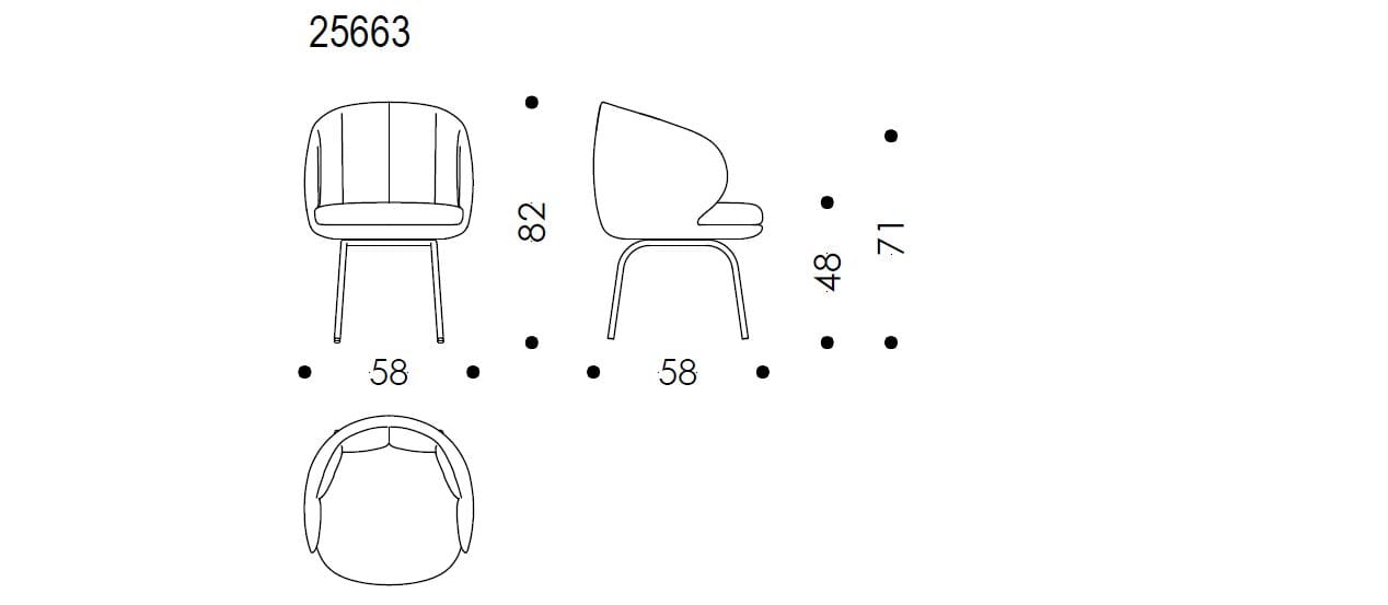 Мягкий стул Wittmann Vuelta ARCH-00072279 - Вид №3