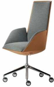 Poltrona Frau Кресло для руководителя из ткани с 5 спицами на колесиках L'ufficio - poltrone ufficio