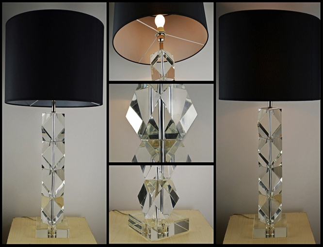 Настольная лампа черная 84х43 см Crystal BRTL3041 DELIGHT COLLECTION  00-3882442 Прозрачный;черный  - Вид №1