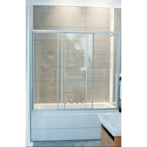 Шторка на ванну 90-100x220-230 GV-413A прозрачное стекло GUTEWETTER PRACTIC PART