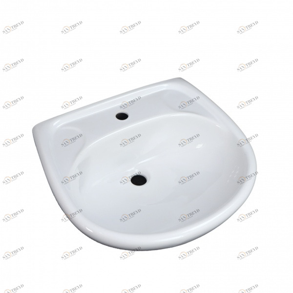 1015126 Подвесная раковина настенная круглая Лобненский Стройфарфор  белая 