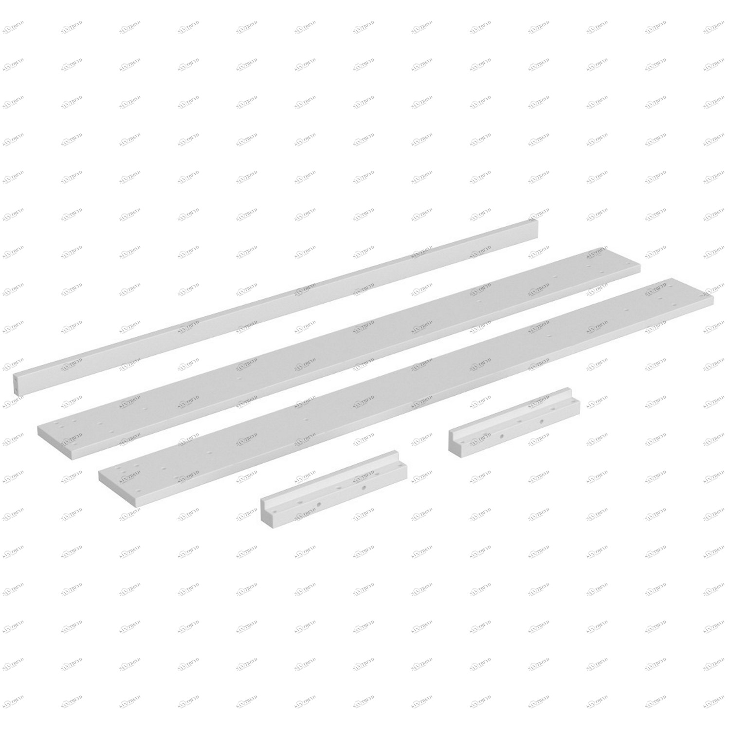 Удлинение для кроватки-трансформера белого цвета до 170 см с матрасом Kidi Soft ELLIPSE ELLIPSE KIDI SOFT 00-3951339 Белый Santreyd 