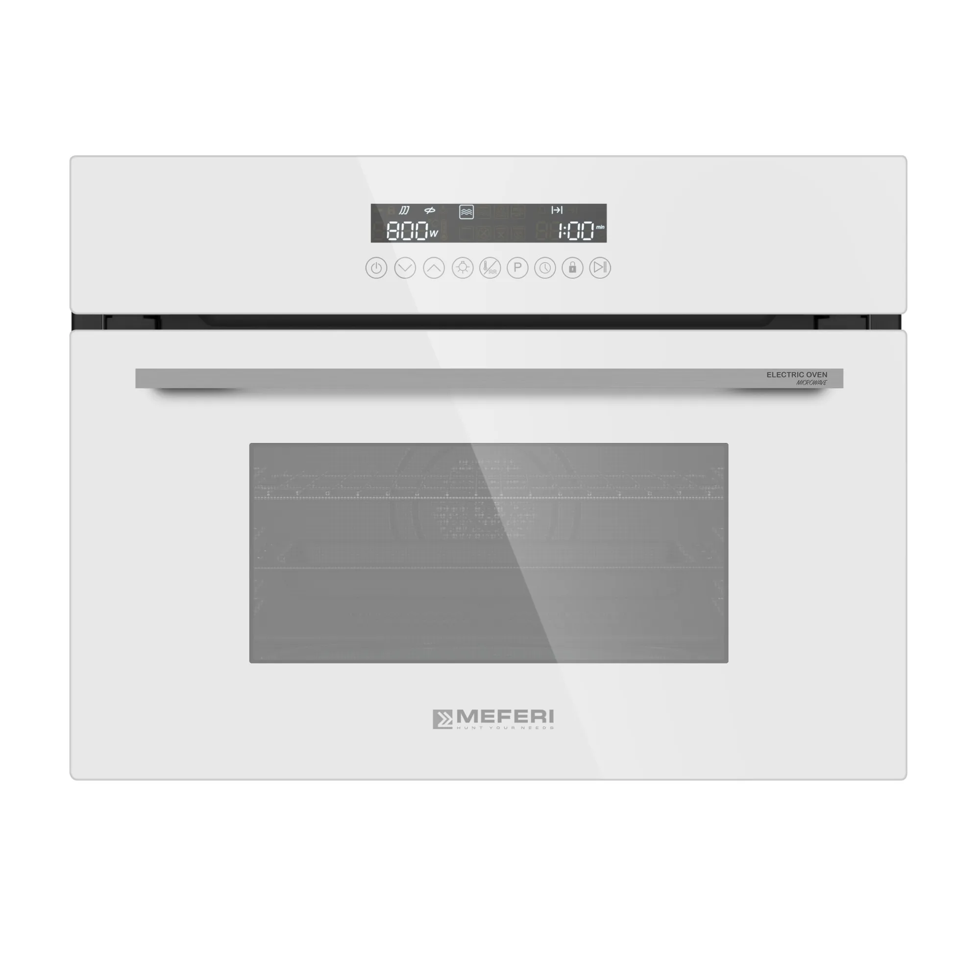 9168822 Электрический духовой шкаф Meferi MEO608WH MICROWAVE белый STDN-0039776 - Вид №2