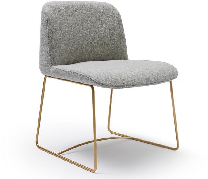 Quinti Sedute Санный стул с обивкой из ткани Deep sun-id-1440524 - Вид №4