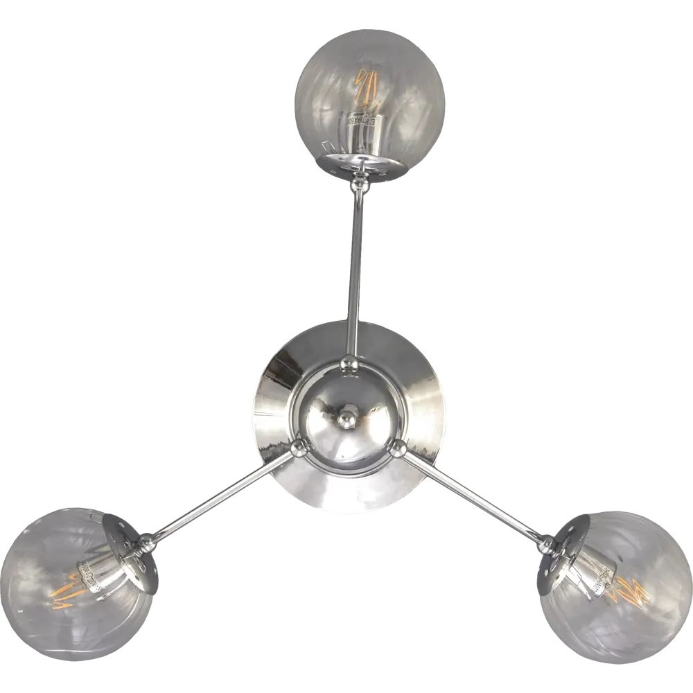 Люстра «Galaxy» 592/3PL 3хЕ27х60 Вт цвет никель Escada STLM-2171006 - Вид №1