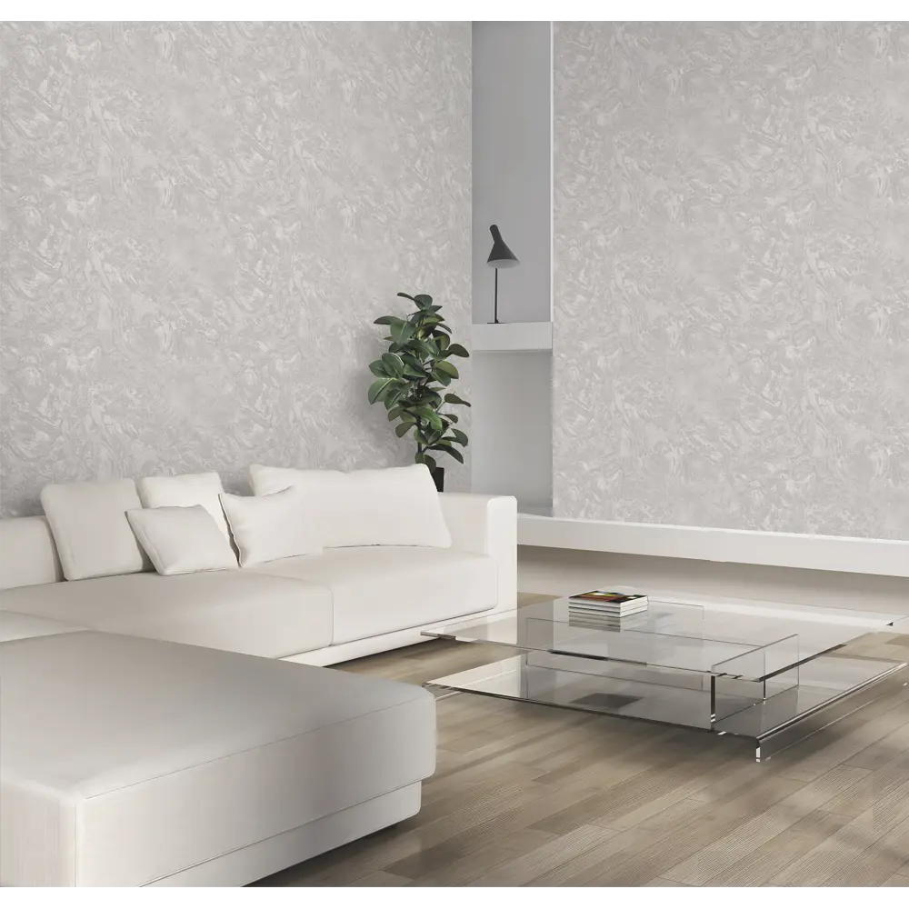 Обои флизелиновые Renowa Aura серые 1.06 м Re585687 STLM-2124019 - Вид №4