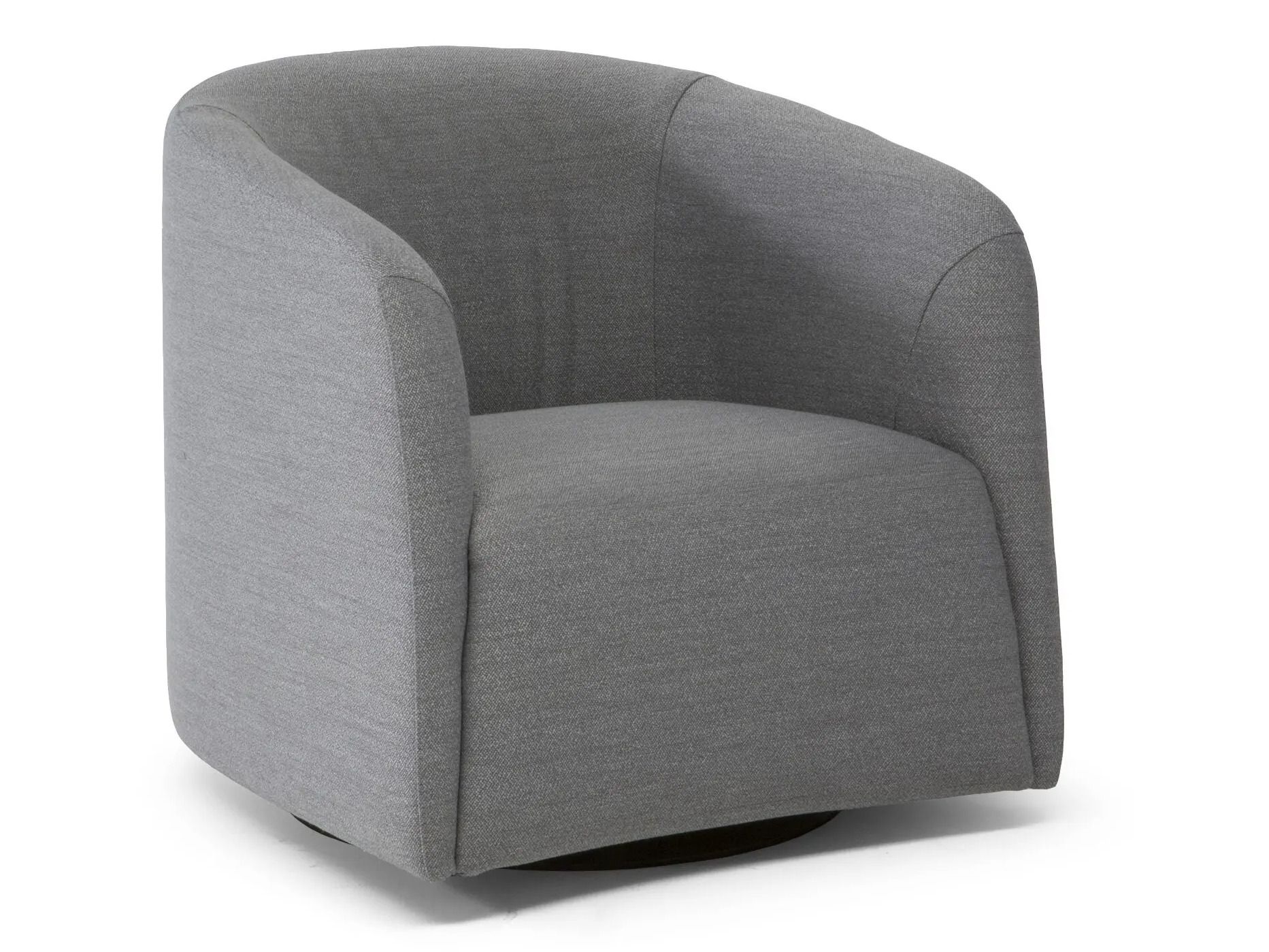 Тканевое вращающееся кресло с подлокотниками Natuzzi Italia LOGOS ARCH-00050981