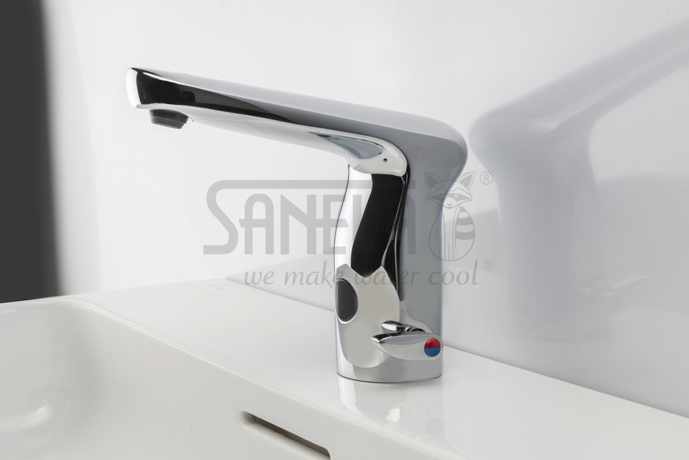 03375 Автоматический смеситель с рычажком для настройки температуры воды, 6 В SANELA  - Вид №3