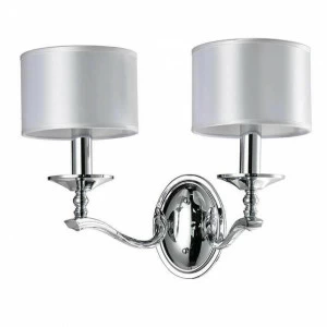 Бра с белыми абажурами хром Newport 7602/A NEWPORT 7600 00-3931470 Белый;хром