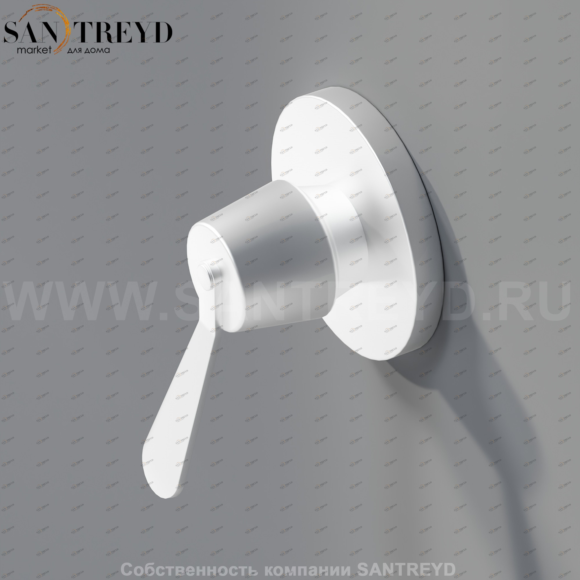 Встроенный однорычажный смеситель с ручкой CRUB0900LESP FEZ хромированный матовый Agape CRUB0900LSP