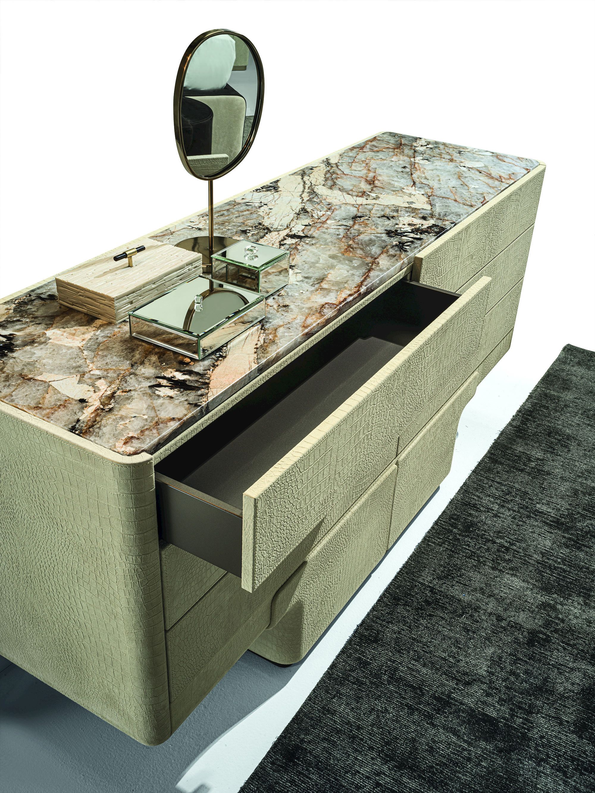 Кожаный комод Longhi Loveluxe 2020-Sartoria collection ARCH-00022949 - Вид №2