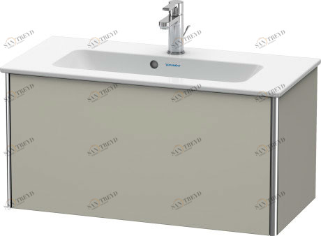 XS406606060 Тумбочка подвесная компакт XSquare #XS4066 810 x 388 мм Серо-коричневый шелковисто-матовый лак Duravit