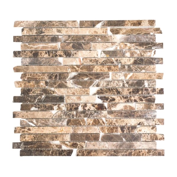 Темная мраморная облицовка Emperador Mosaix ARCH-00043701 - Вид №5