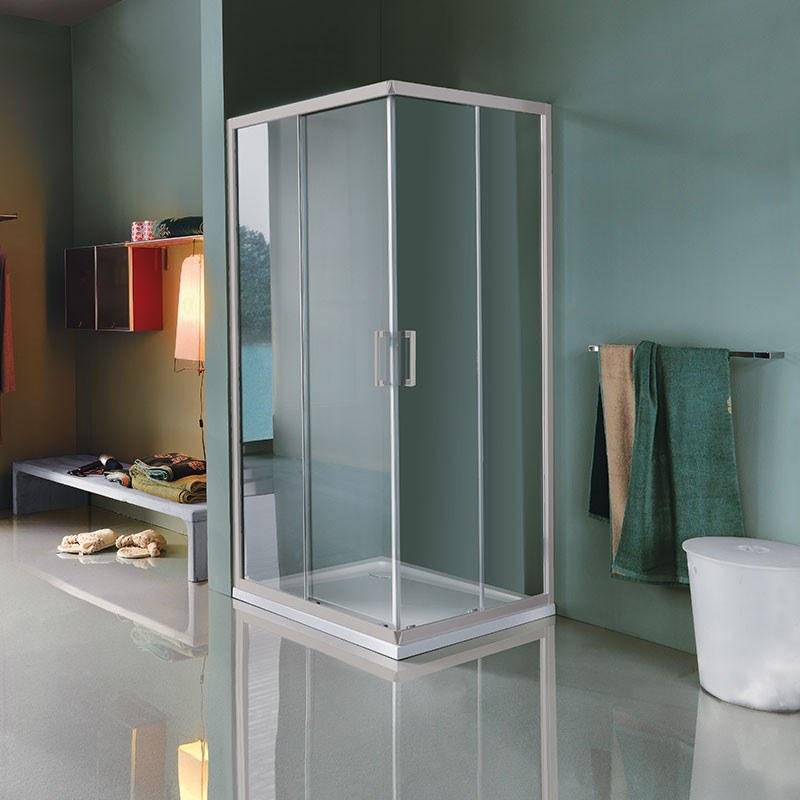 Samo Прямоугольная угловая душевая кабина с раздвижной дверцей Classica B0916 - Вид №4