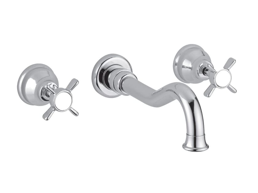 Настенный смеситель для раковины с 3 отверстиями Gaia Mobili Complements ARCH-00143558