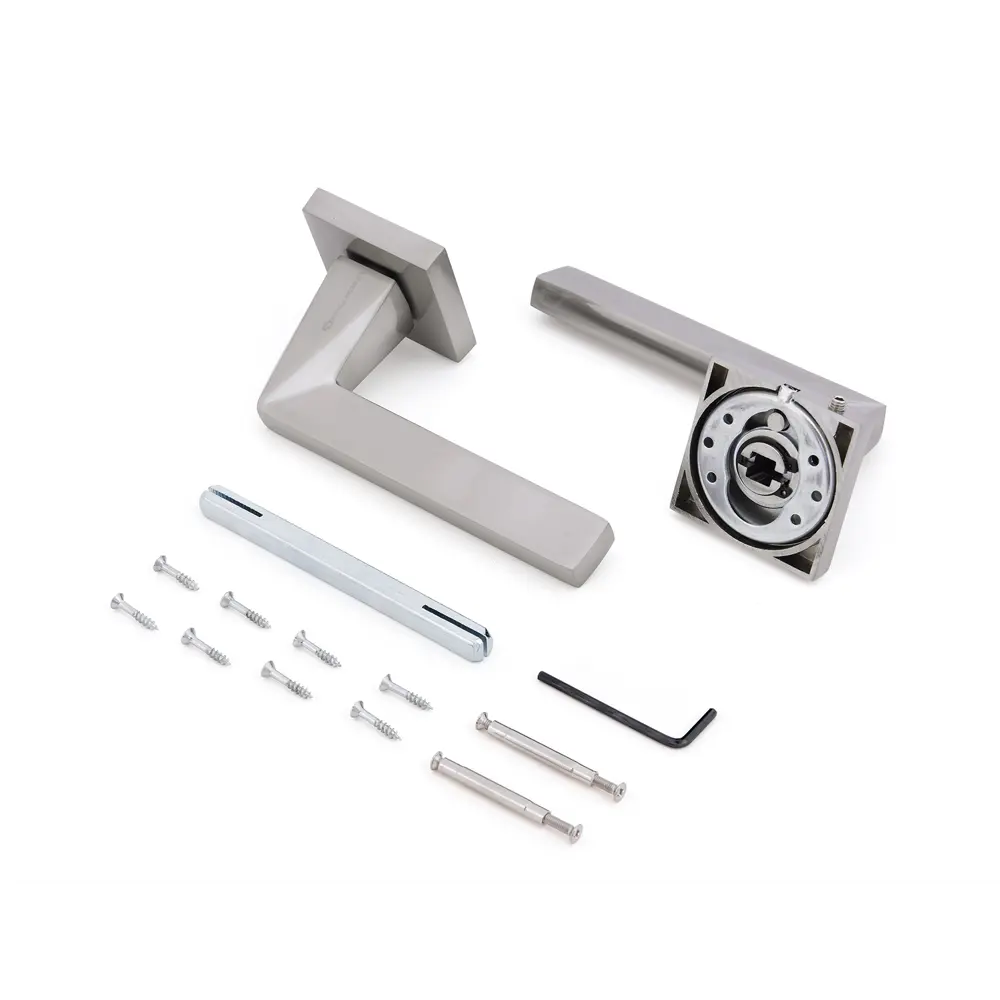 Дверные ручки Palladium Kobro без запирания цвет никель STLM-2019641 - Вид №1