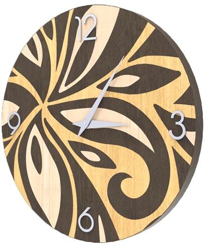 LIGNIS® Настенные часы из инкрустированного дерева Dolcevita abstract 10.005 / 10.083 - Вид №1