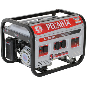 Электрогенератор   бензиновый Ресанта БГ 3000 Р 8160745