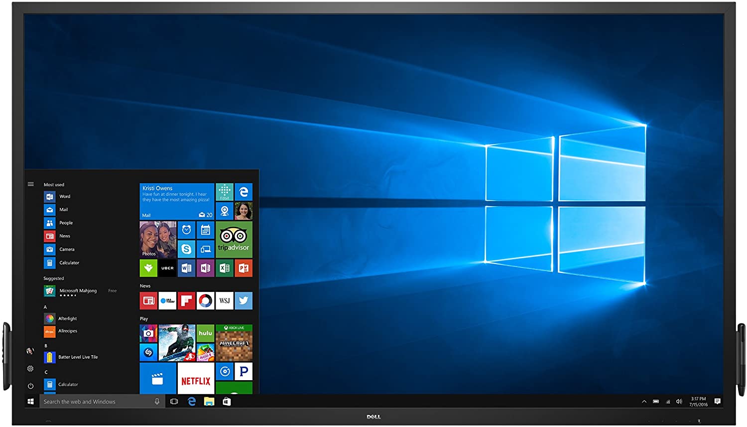 7017-4855 c7017t, 69.5",16:9, va, 10 points multi touch, 1920x1080, 6ms, 400cd/m2, 4000:1, hdmix2, vga, dp, 2x10w spk, 3xusb, black, 3 y Dell Santreyd 