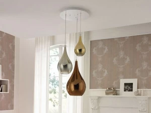 Cangini & Tucci Подвесной светильник из металлизированного боросиликатного стекла Zoe 1309mx.3l