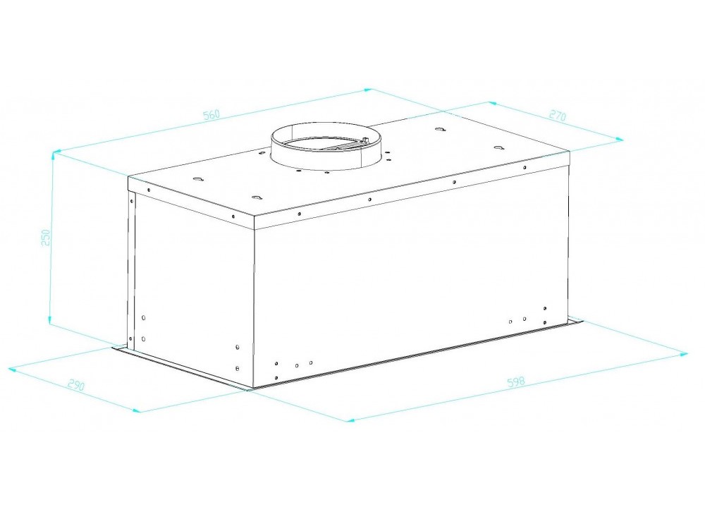 9240990 Вытяжка полновстраиваемая SCHTOFF KONVEX 60 черный STDN-0084077 - Вид №1