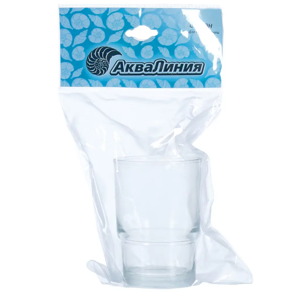 Стакан для ванной Аквалиния стекло прозрачное STLM-2064451 - Вид №1