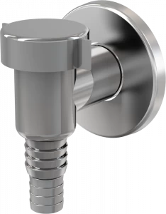 Сифон для стиральной машины наружный, хром