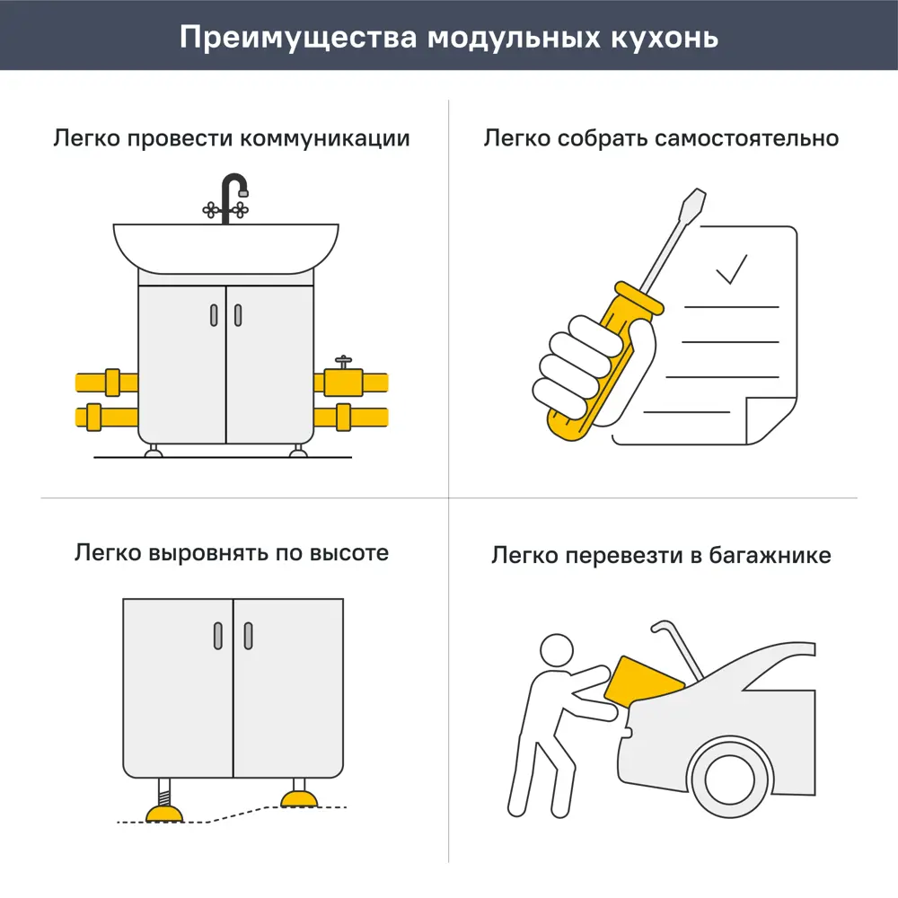 Напольный шкаф Агидель 40x82.5x58 см KONSENSA ЛДСП цвет белый STLM-2129918 - Вид №11