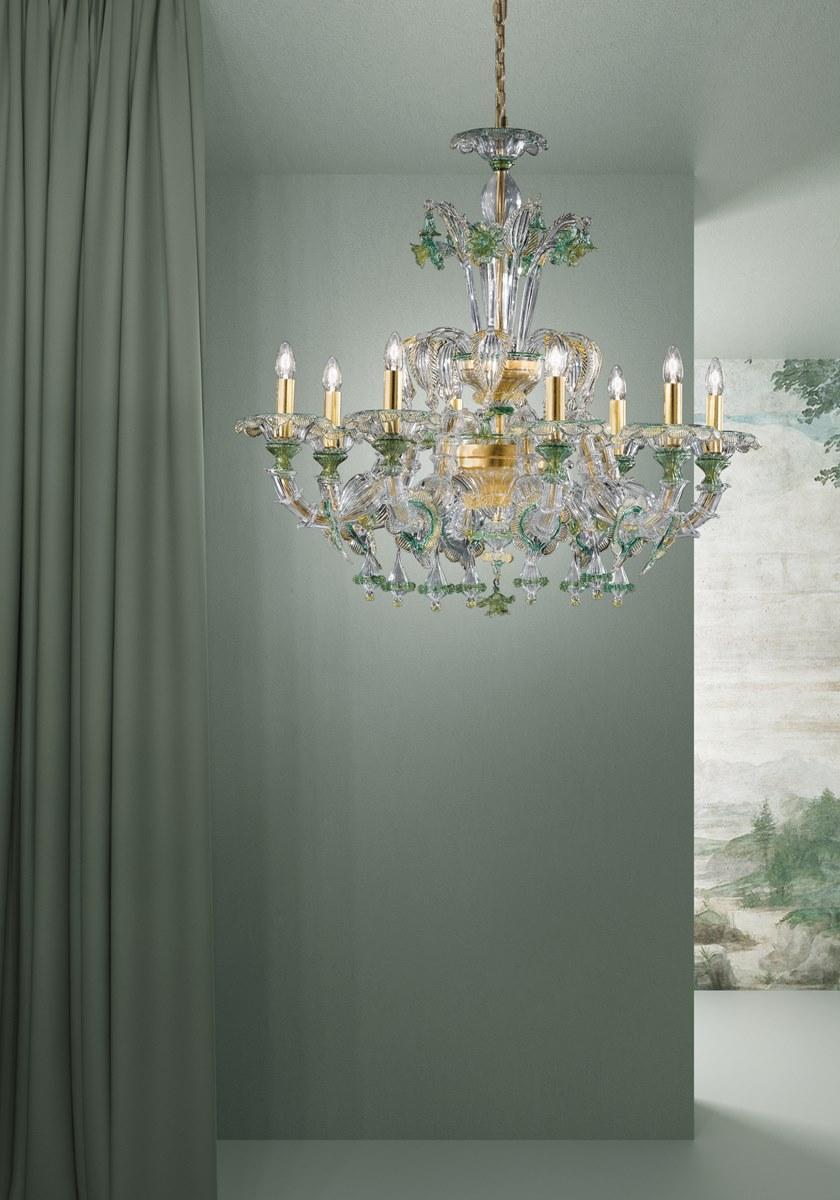 Sylcom Люстра из стекла с кристаллами Rezzonico 1470/1471/1472 - Вид №2