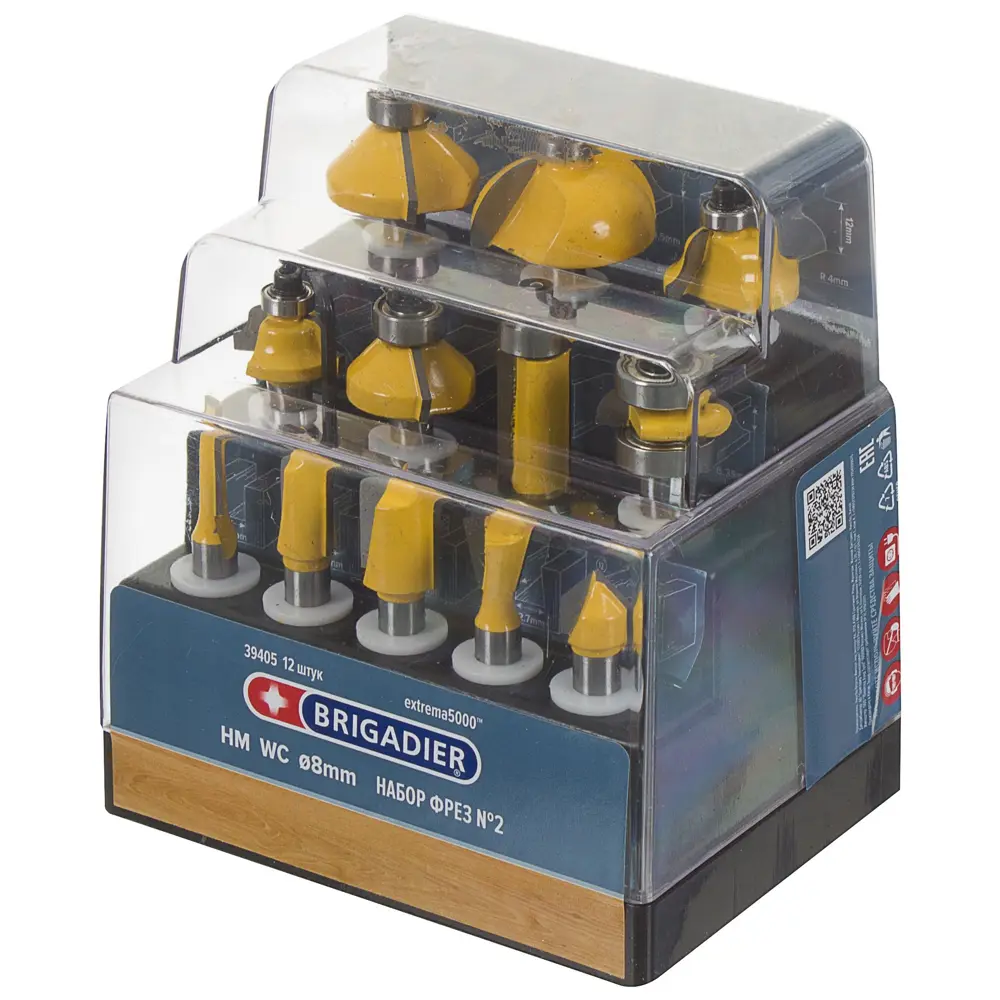 Набор фрез №2 Brigadier 12 шт STLM-2187350 - Вид №1