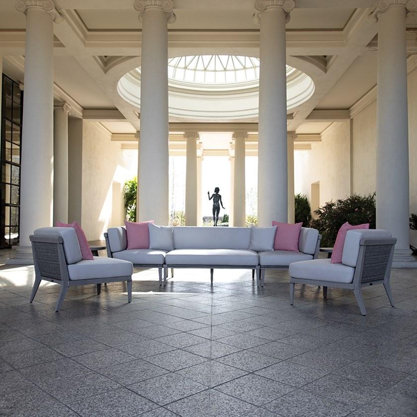 JANUS et Cie Угловой модуль для дивана из тикового дерева Rock garden sun-id-1407604 - Вид №4