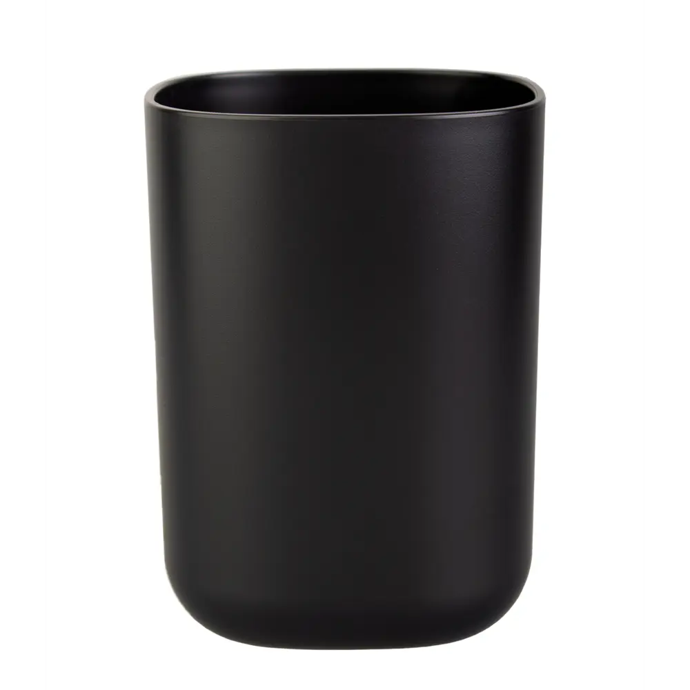 Стакан для зубных щёток Аквалиния Mystery пластик цвет черный STLM-2140266