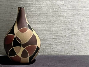 Élitis Огнеупорные обои из рафии Raw raffia