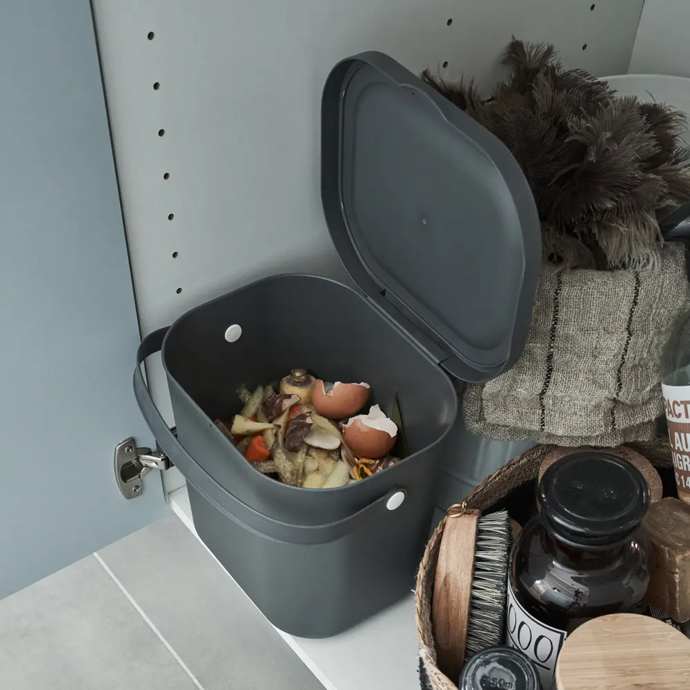 Контейнер для сортировки отходов DELINIA 6 л серый 85310141 STLM-0876328 - Вид №7